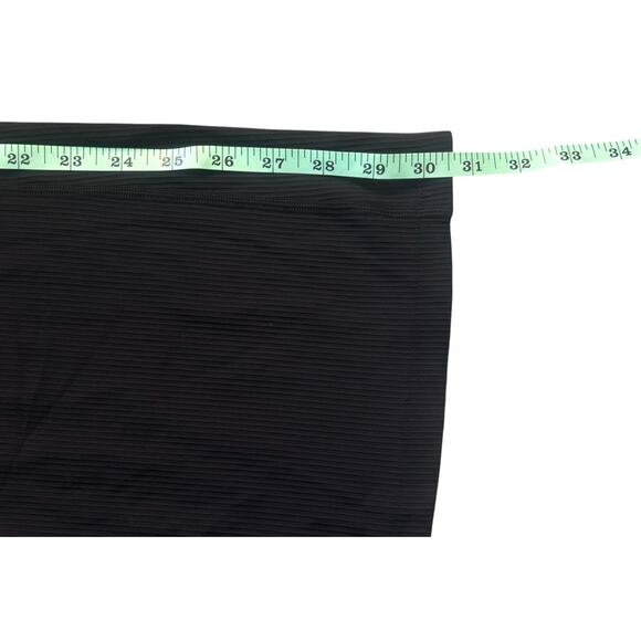 Old Navy Powersoft Go-Dry Black Ribbed Wide-Leg Leggings Womens Size L - Picture 6 of 7